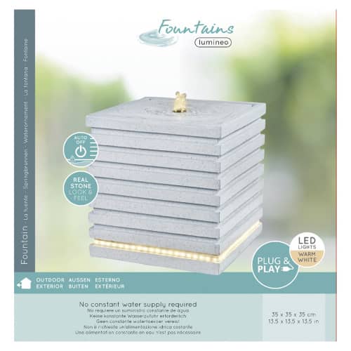 Купить Фонтан-куб NEO 35х35 см с подсветкой по низкой цене