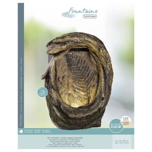 Купить Фонтан Лист папоротника 56 см с подсветкой по низкой цене