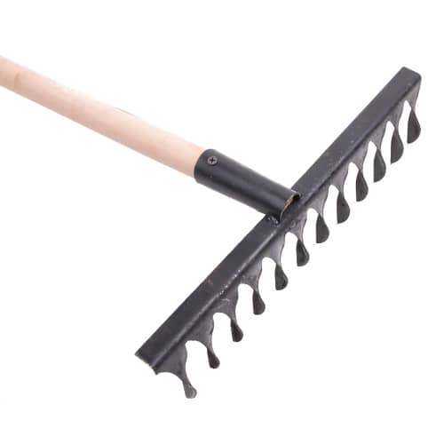 Купить Грабли витые 12 зубьев деревянный черенок по низкой цене