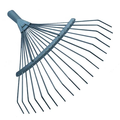 Купить Грабли веерные 39 см оцинкованные деревянный черенок С-662 по низкой цене
