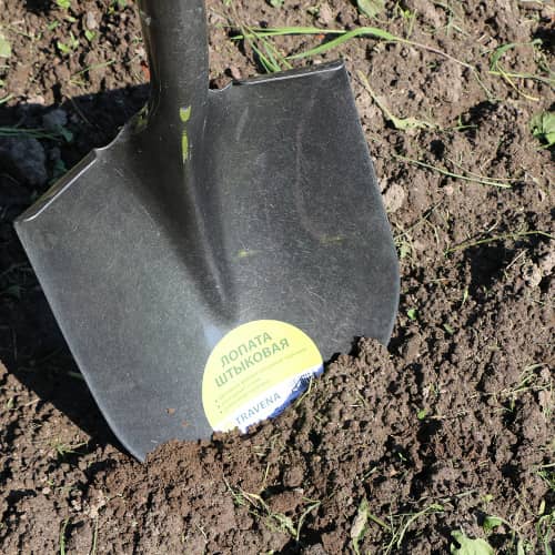 Купить Лопата штыковая TRAVENA с фиберглассовым черенком по низкой цене