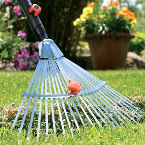 Купить Грабли веерные Gardena combisystem регулируемые стальные по низкой цене