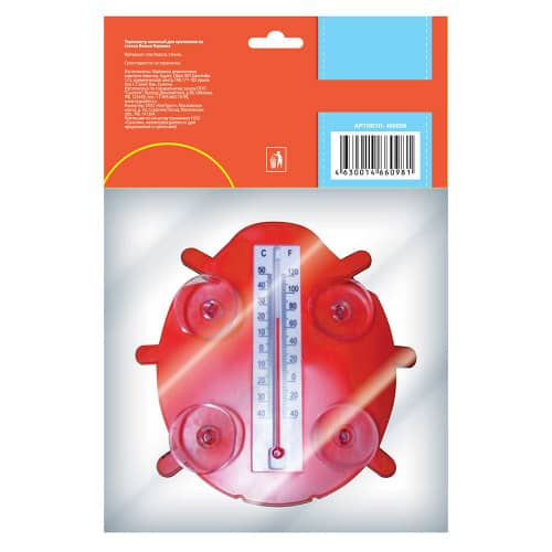 Купить Термометр оконный Божья коровка 16х15,5 см GARDEN SHOW по низкой цене