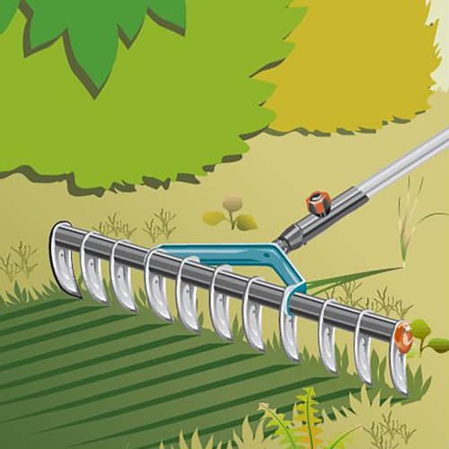 Купить Грабли для аэрации Gardena combisystem 35 см по низкой цене