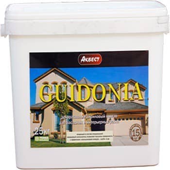 Купить Краска Аквест Guidonia акриловый декоративный состав 25 кг по низкой цене