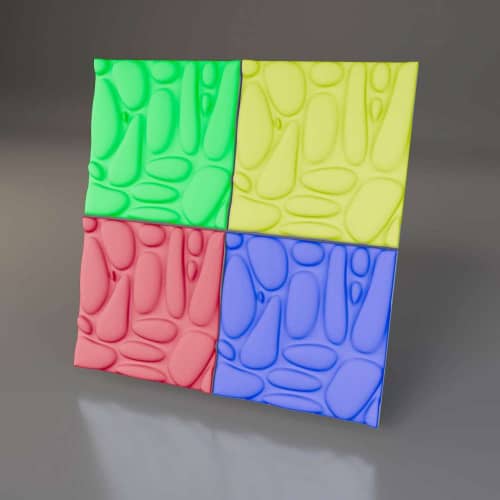 3D панель стеновая Relieffo Oriel 013 из пенополиуретана 600x600x30 мм