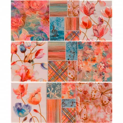 Купить Плитка Estima Alegria Decor MIX керамическая, матовая, 504х9х202 мм, 3 шт. по низкой цене