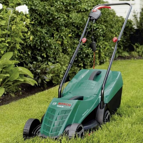 Купить Газонокосилка электрическая Bosch Rotak 1200 Вт/32 см по низкой цене