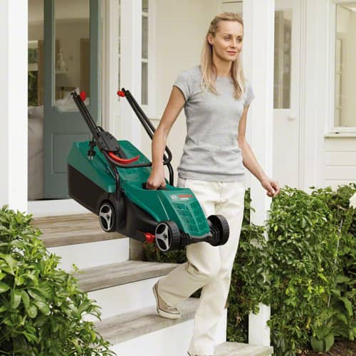 Купить Газонокосилка электрическая Bosch Rotak 1200 Вт/32 см по низкой цене