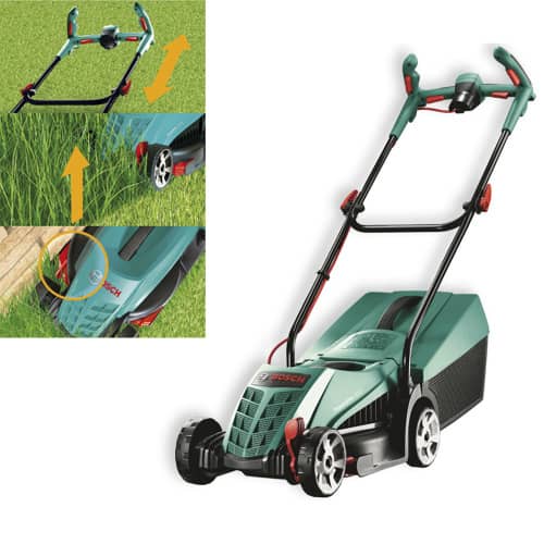 Купить Газонокосилка электрическая Bosch Rotak 1200 Вт/32 см по низкой цене