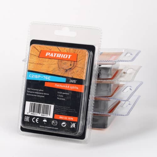 Купить Цепь для пил 0,325 76 звеньев 1,5 мм Patriot по низкой цене