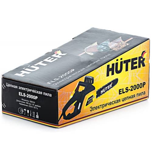 Купить Пила электрическая цепная Huter ELS-2000P, 2000 Вт, шина 16 40 см по низкой цене