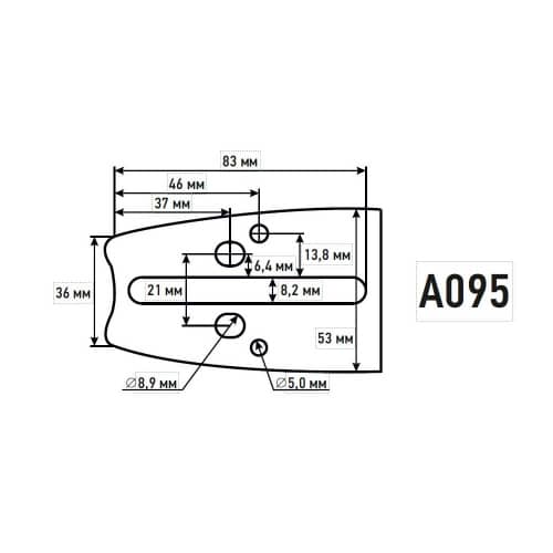 Купить Шина для пил 20 -1,5 мм-0,325 P208SLGK095 Patriot по низкой цене