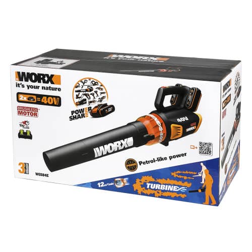 Купить Воздуходувка аккумуляторная WORX WG584E бесщеточная 40V по низкой цене