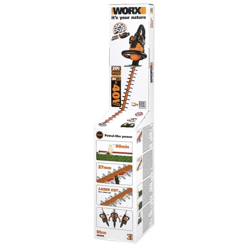Купить Кусторез аккумуляторный WORX WG284E.9, 40 В без АКБ и ЗУ по низкой цене