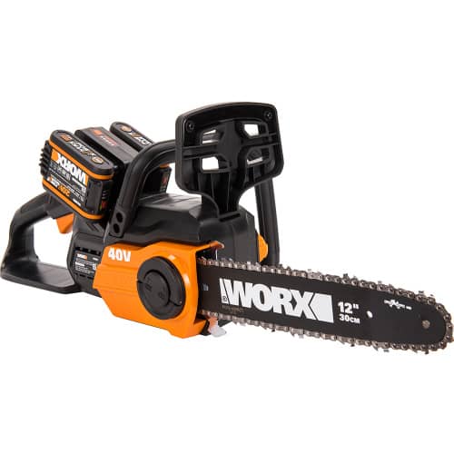 Купить Пила цепная WORX WG381 аккумуляторная 40 В шина 12 30 см АКБ и ЗУ по низкой цене
