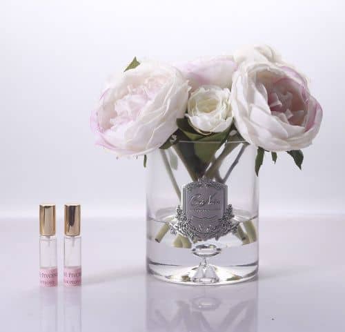 Купить Букет Cote Noire Пионы ароматический, прозрачное стекло по низкой цене