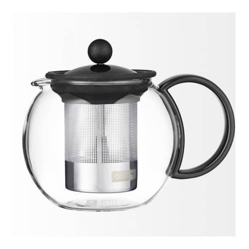 Купить Чайник BODUM Assam заварочный с металлическим прессом, черный, 0,5 л по низкой цене