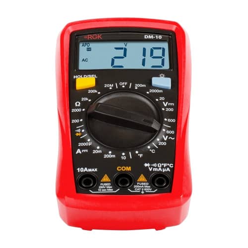 Купить Мультиметр RGK DM-10 с поверкой по низкой цене