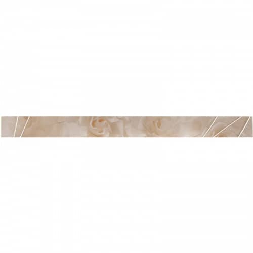 Купить Плитка Estima Shine Flowers Cenefa 01 керамическая, глянцевая, 607х10х50 мм по низкой цене