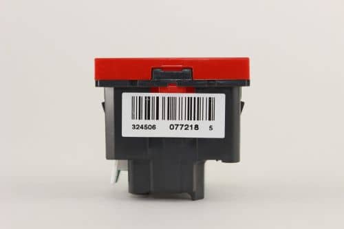 Купить Розетка Legrand Mosaic 2К+З с заземлением красная по низкой цене