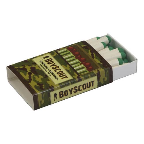 Купить Спички незатухающие 40 мм 20 шт Колумб Boyscout по низкой цене