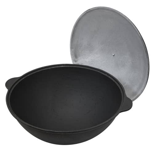 Купить Казан чугунный 8 л с крышкой по низкой цене