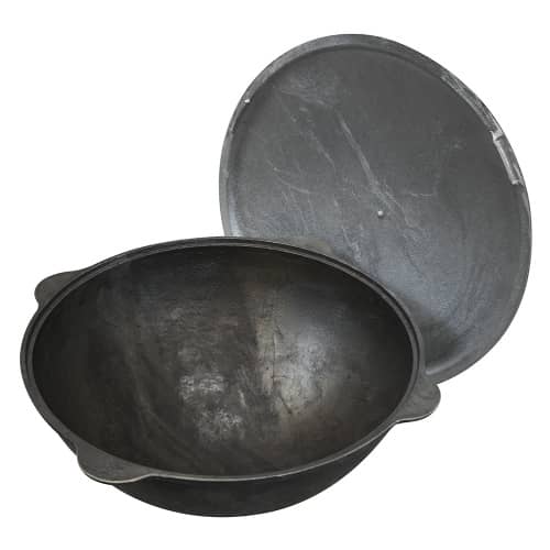 Купить Казан чугунный 12 л с крышкой по низкой цене