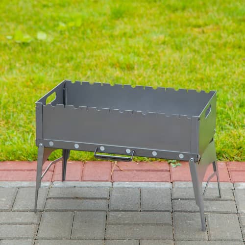 Купить Мангал складной 34х28,5х63 см сталь 2 мм Optimus Plus по низкой цене