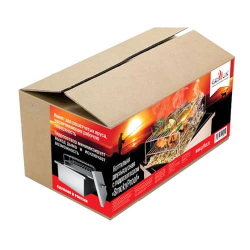 Купить Коптильня Grillux Smoky Proof двухъярусная с гидрозатвором по низкой цене