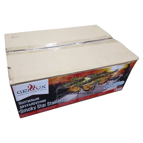 Купить Коптильня из нержавеющей стали Grillux Smoky Star двухъярусная по низкой цене