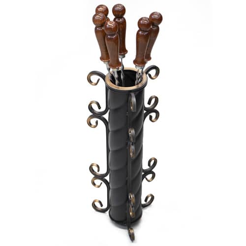 Купить Подставка для шампуров кованая по низкой цене