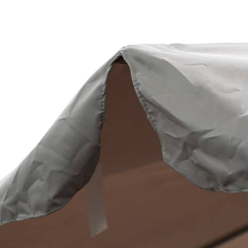 Купить Зонт садовый d3,5 м полиэстер серый по низкой цене