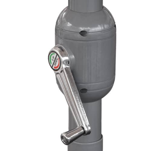 Купить Зонт садовый d3,5 м полиэстер серый по низкой цене