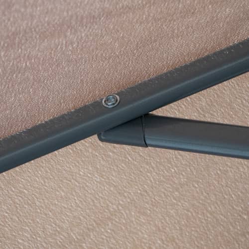 Купить Зонт садовый d3,5 м полиэстер серый по низкой цене