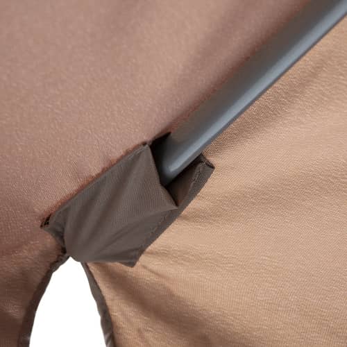 Купить Зонт садовый d3,5 м полиэстер серый по низкой цене