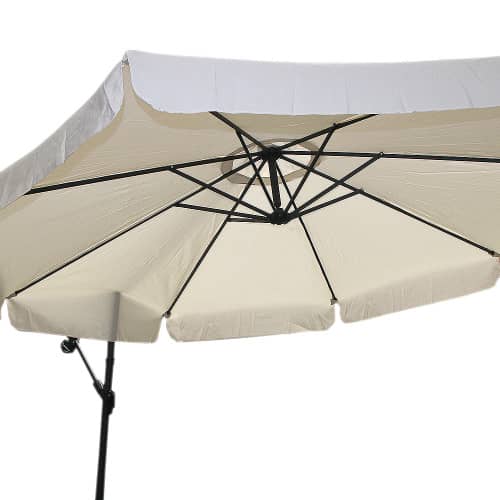 Купить Зонт садовый подвесной d3 м полиэстер белый по низкой цене