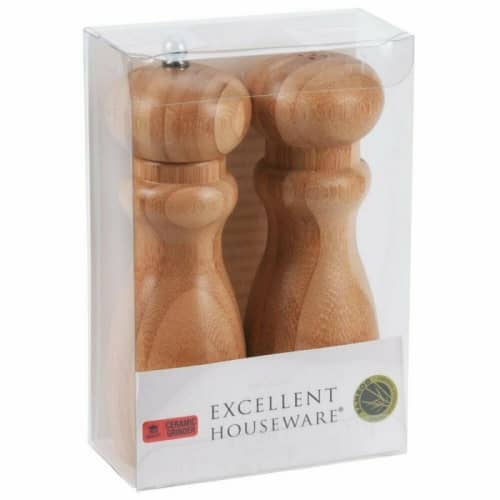 Купить Мельница для перца и соли бамбуковая с керамическим ножом по низкой цене