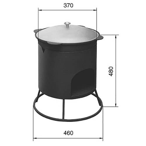 Купить Печь под казан малая Везувий 12 л по низкой цене