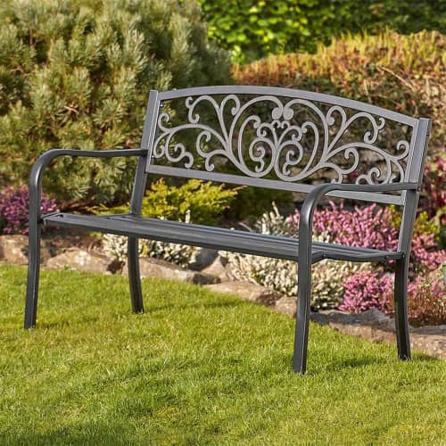 Купить Садовая скамейка 128х60х85 см по низкой цене