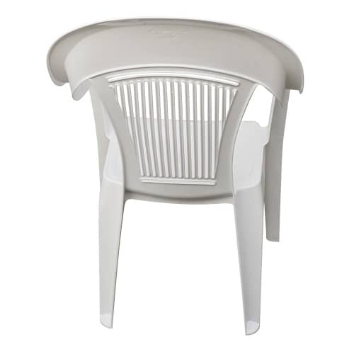 Купить Кресло пластиковое 41х55х91 см белое по низкой цене