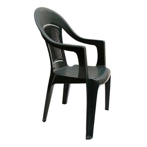 Купить Кресло пластиковое 41х55х91 см зеленое по низкой цене