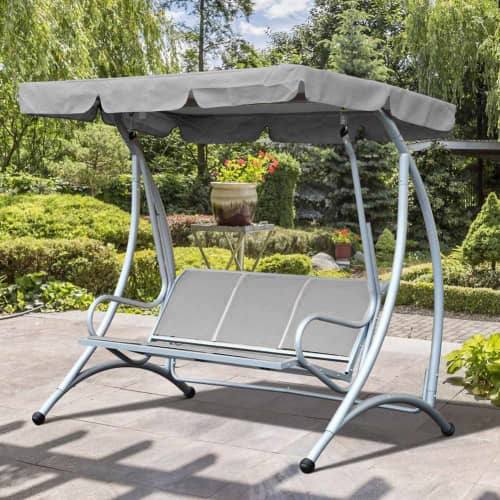 Купить Садовые качели текстилен 195х120х170 см по низкой цене