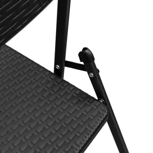 Купить Стул складной пластиковый с имитацией плетения по низкой цене