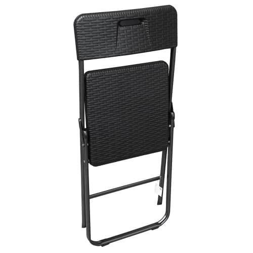 Купить Стул складной пластиковый с имитацией плетения по низкой цене