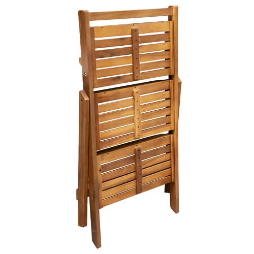 Купить Этажерка складная 52х56х79 см акация по низкой цене