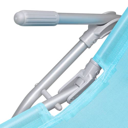 Купить Шезлонг складной 140х60х96 см с текстиленом микс по низкой цене