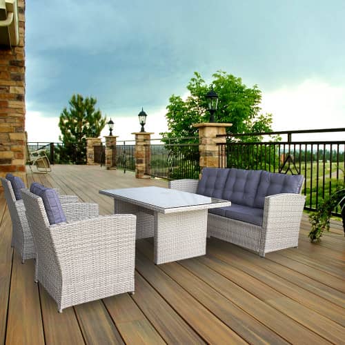 Купить Садовая мебель Орландо 4 предмета с подушками по низкой цене