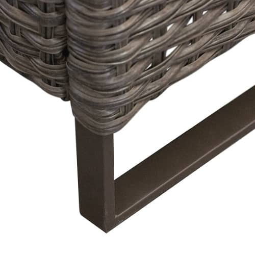 Купить Садовая мебель угловая 4 предмета с ящиком для хранения по низкой цене