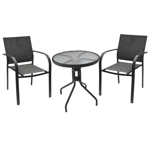 Купить Кресло садовое стальное 65х56х85 см с текстиленом по низкой цене